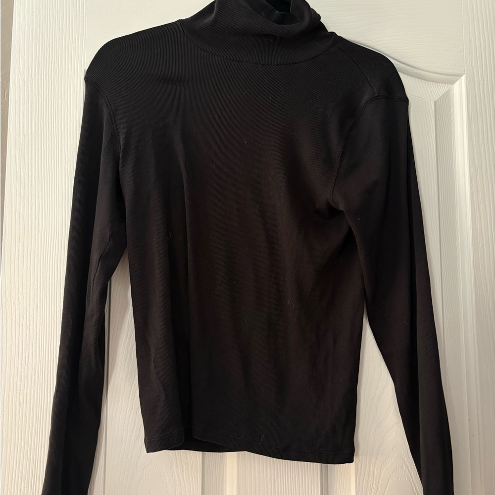 Everlane Charcoal Ribbed Turtleneck